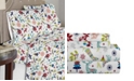 Celeste Home Luxury Weight Holiday Joy Printed Cotton Flannel Sheet Set Twin